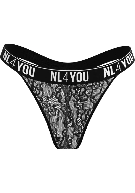 ""Black Lace"" - Lace Thong/Briefs