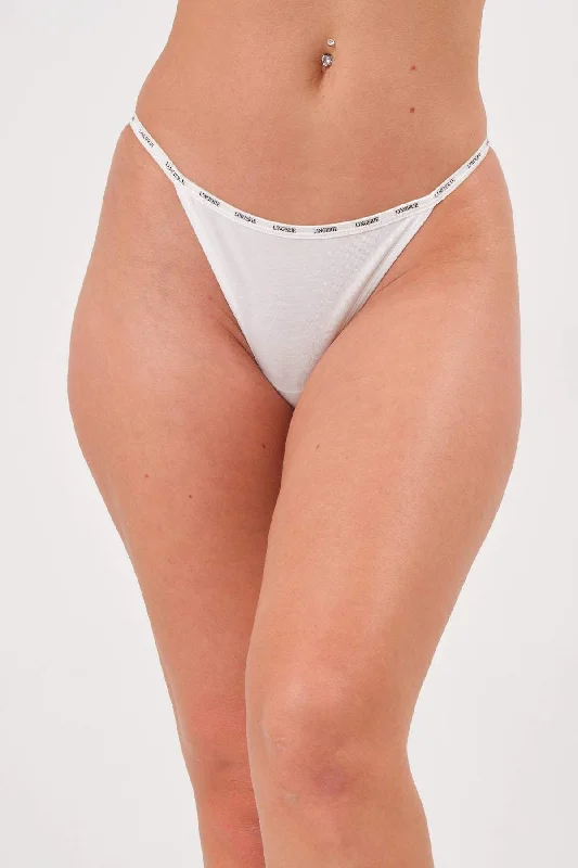 Lotus Thong White