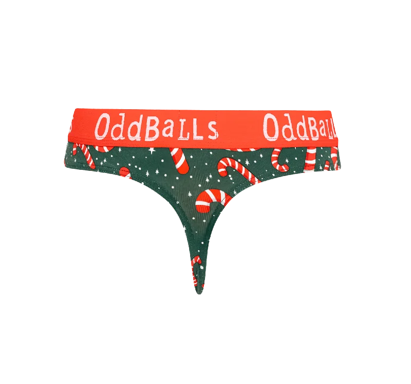 Candy Canes - Ladies Thong