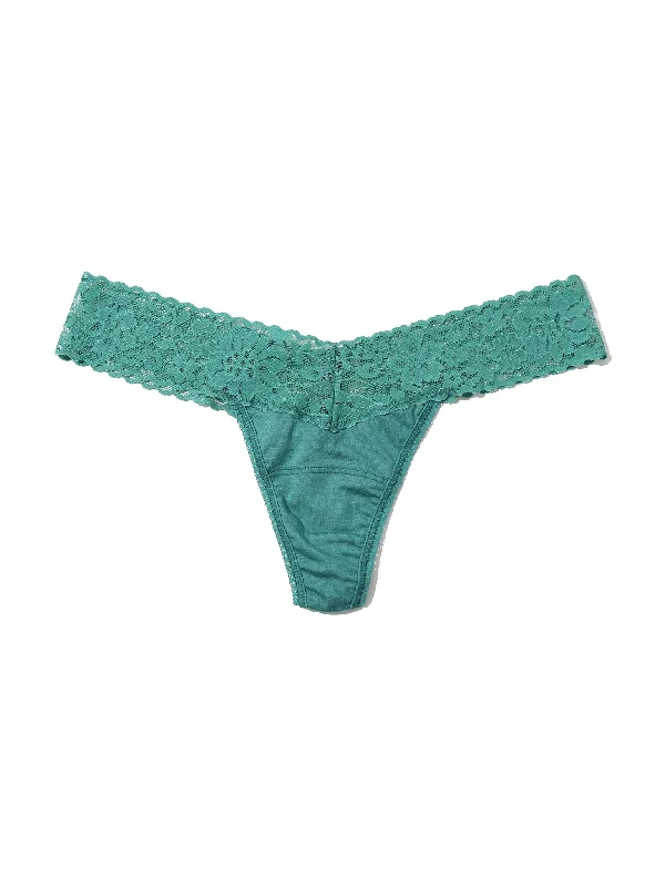 DreamEase™ Low Rise Thong Seaside Green