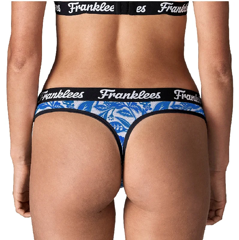 Thong | Soft Cotton | Blue Florals