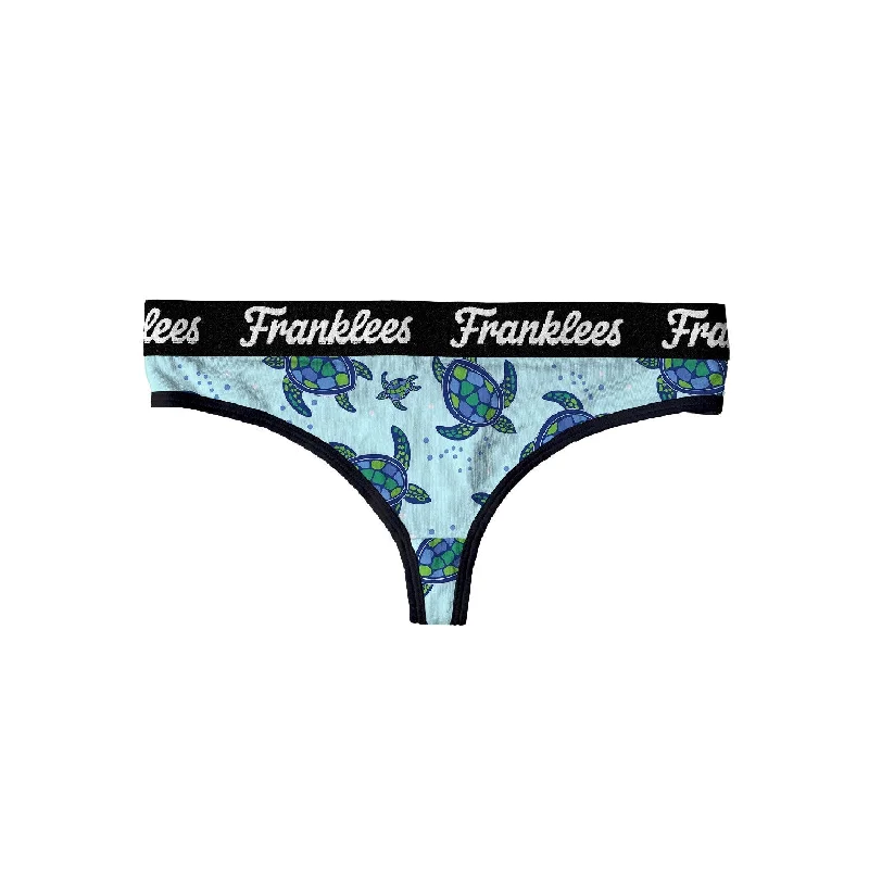 Thong | Soft Cotton | Turtles