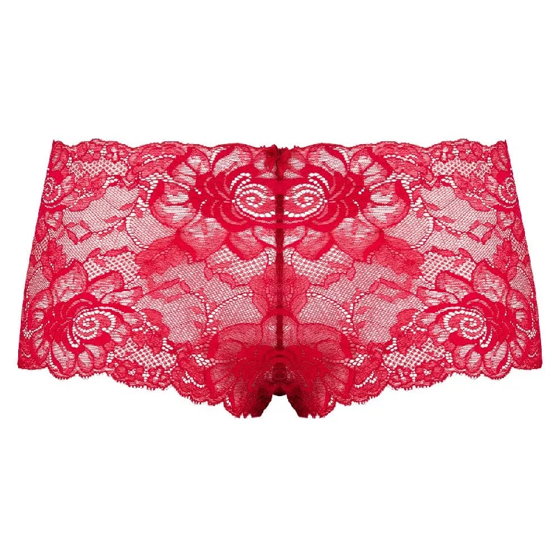 Julie Decadent Lace Burgundy Red Shorts