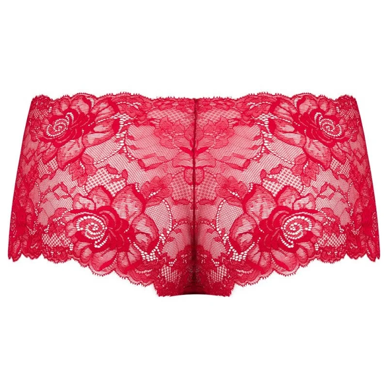 Julie Decadent Lace Burgundy Red Shorts