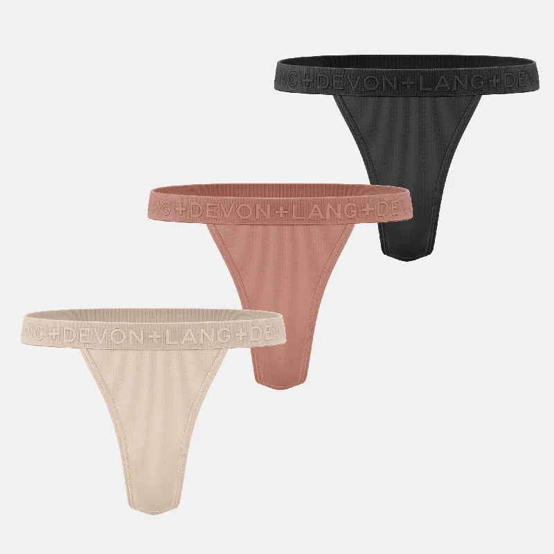 Katrina V-Thong - Multi-Packs - Skin Tones