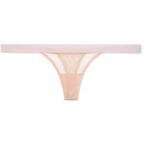 Sieve Thong in Peach