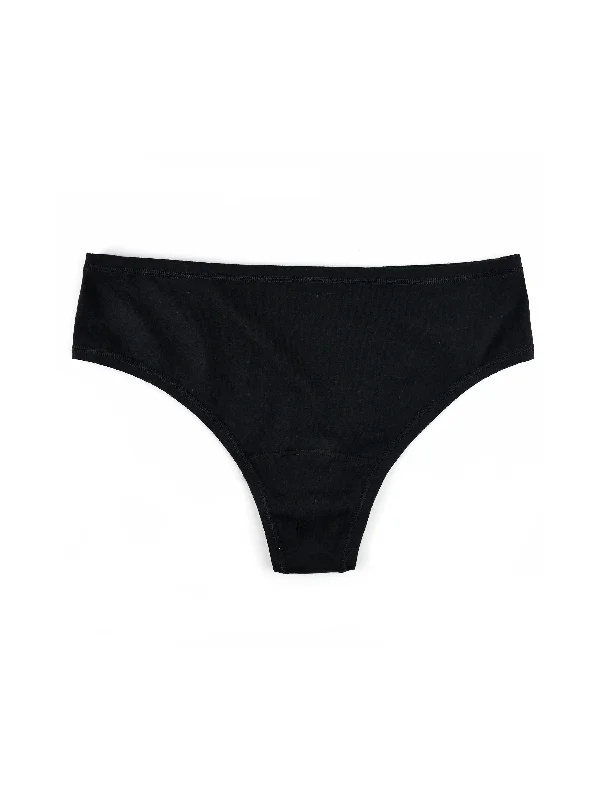 PlayStretch™ Natural Rise Thong Black