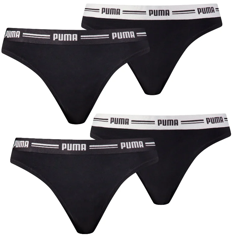 PUMA, Damen Strings, 4er Pack, black