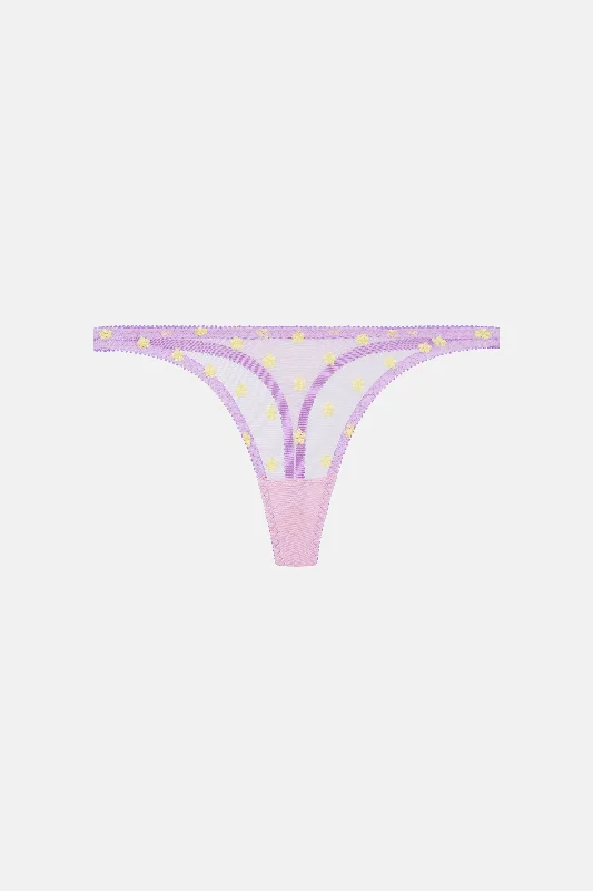 Sia Embroidery Thong