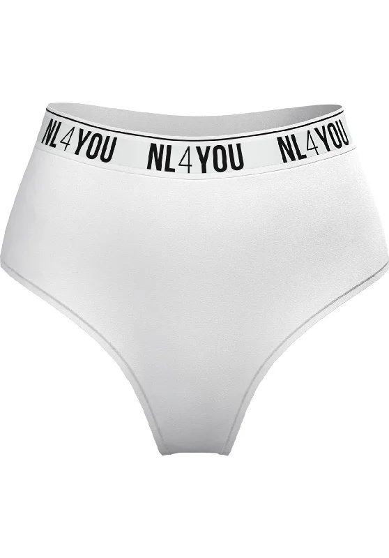 ""Snow White"" - Sporty-Elegant Cotton High-Waist Thong