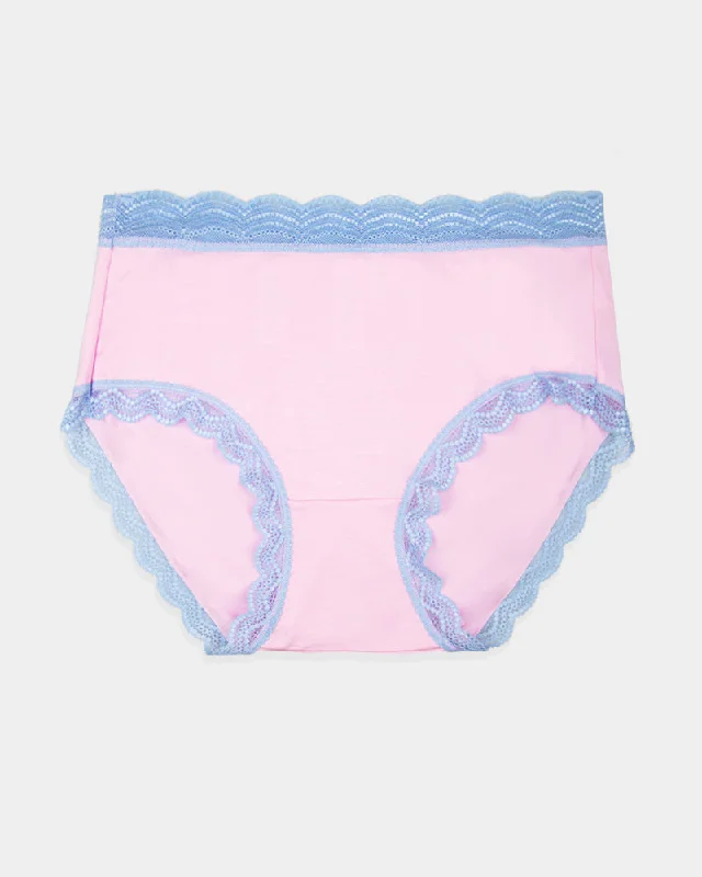 Stripe & Stare High Rise Knicker in Pirouette with Air Lace (SS)