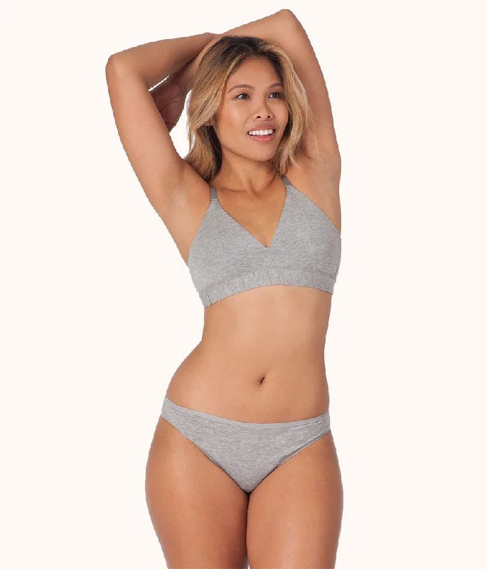 The Cotton Thong: Heather Gray