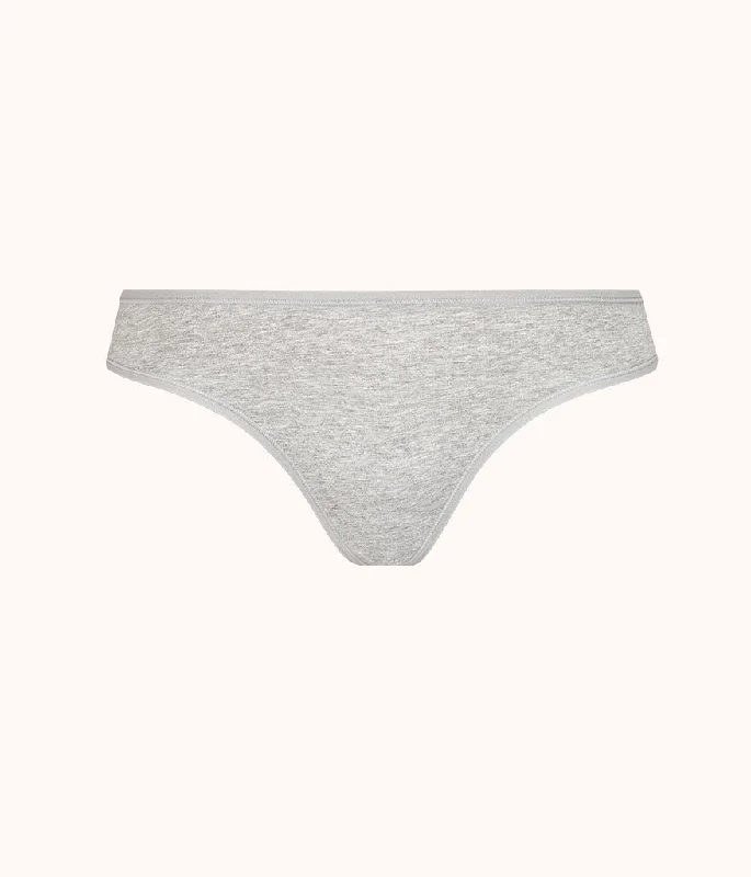 The Cotton Thong: Heather Gray