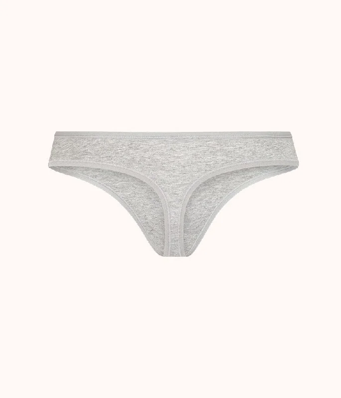 The Cotton Thong: Heather Gray