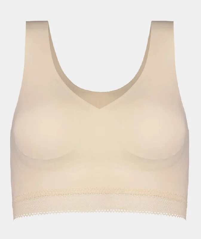 Bendon Comfit Collection Wire-free Crop Top Bra - Novelle Peach