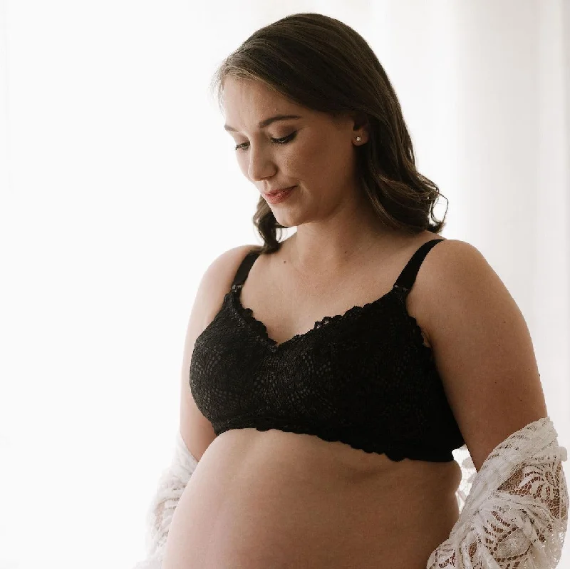 Maternity Bra - Black Charcoal