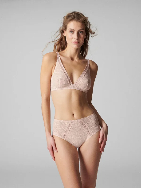 Comete Wireless Bra In Sand Light Pink - Simone Perele