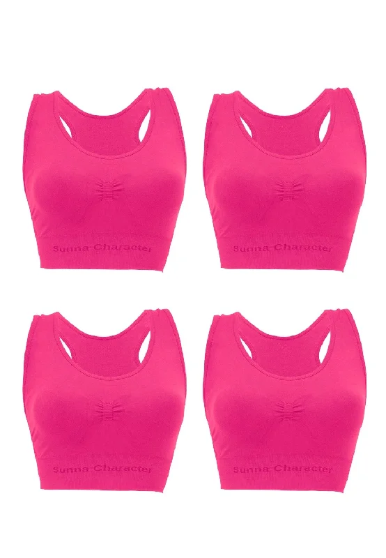 4 x Shocking Pink / XL