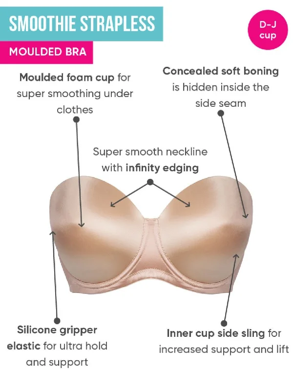 Smoothie Strapless Bra - Latte