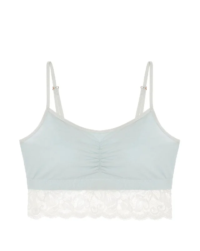 Astrid Jersey Pocketed Bralette with Lace