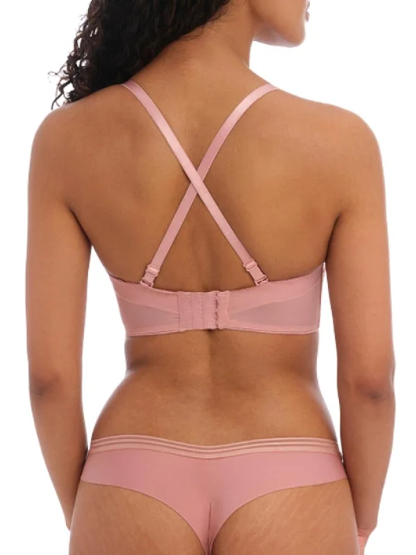 Tailored Moulded Strapless Bra - Ash Rose