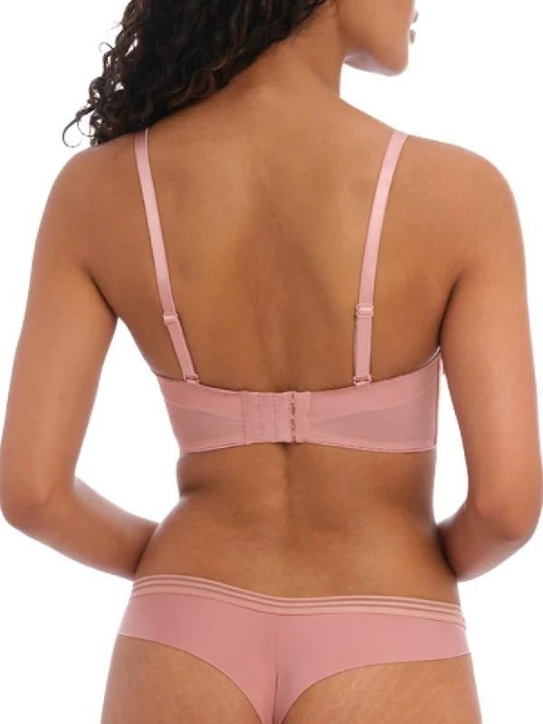 Tailored Moulded Strapless Bra - Ash Rose