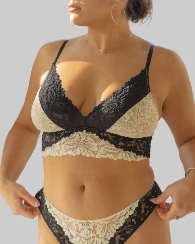 Helen Colorblock Lace Bralette