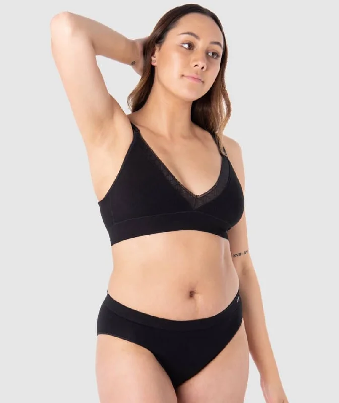 Hotmilk Caress Seamfree Bamboo Regular Wirefree Bra - Black