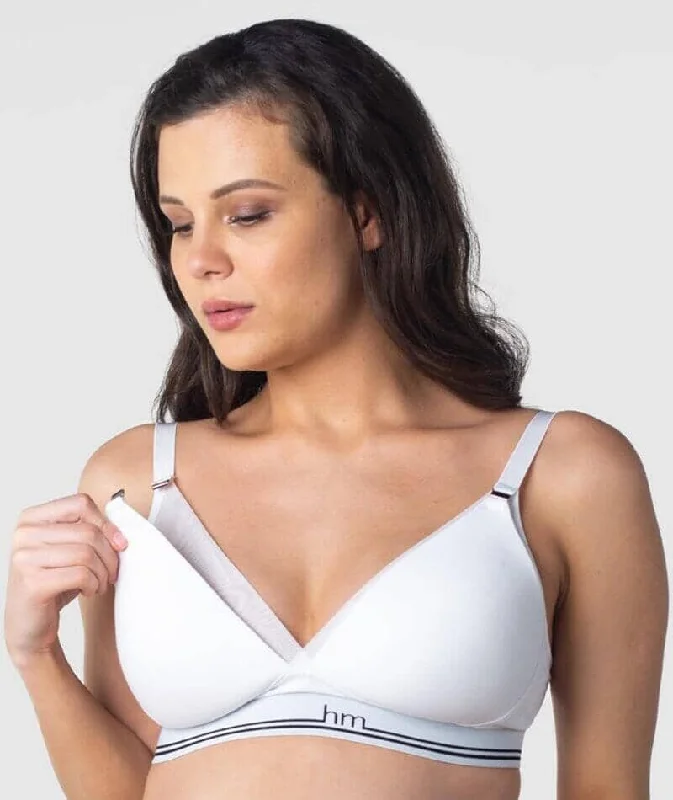 Hotmilk Icon Cotton T-Shirt Wire-free Nursing Bra - White