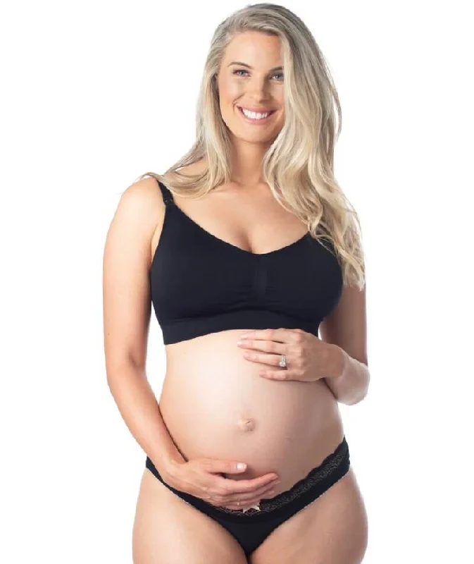 Hotmilk My Necessity Regular Fit Maternity & Nursing Wire-Free Bra - Black