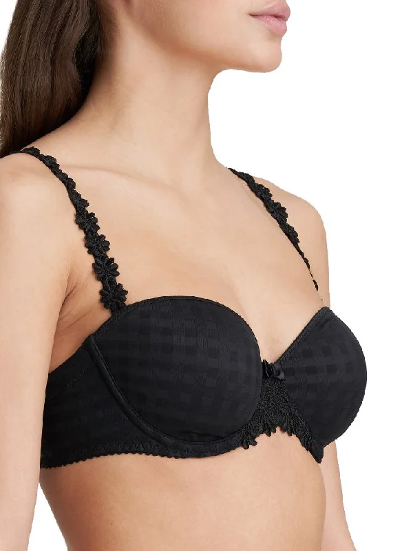 Avero Padded Strapless Bra - Black