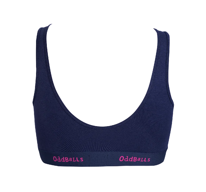 Navy and Magenta - Ladies Bralette