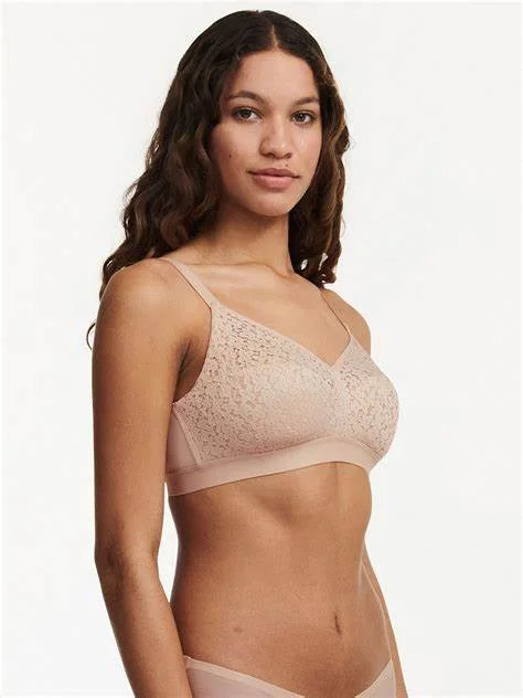 Norah Comfort Lace Wireless Bra In Nude Blush - Chantelle