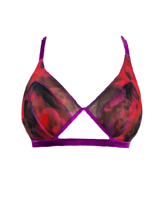 The Poppy Printed Cutout Bralette