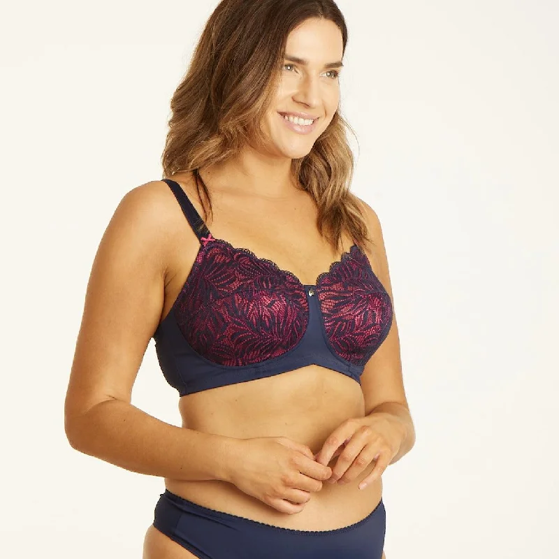 Radiate Wirefree Bra - Navy Berry