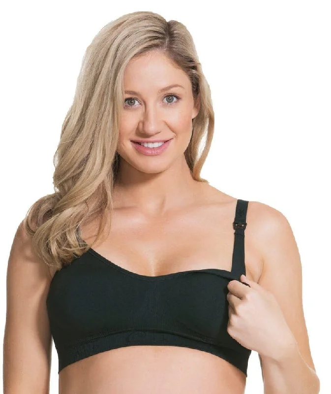 Rock Candy Luxury Seamless Wire-free Nursing Bra -  Black