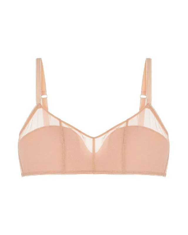 Jet Set Mesh Lightly Lined Bandeau Bra