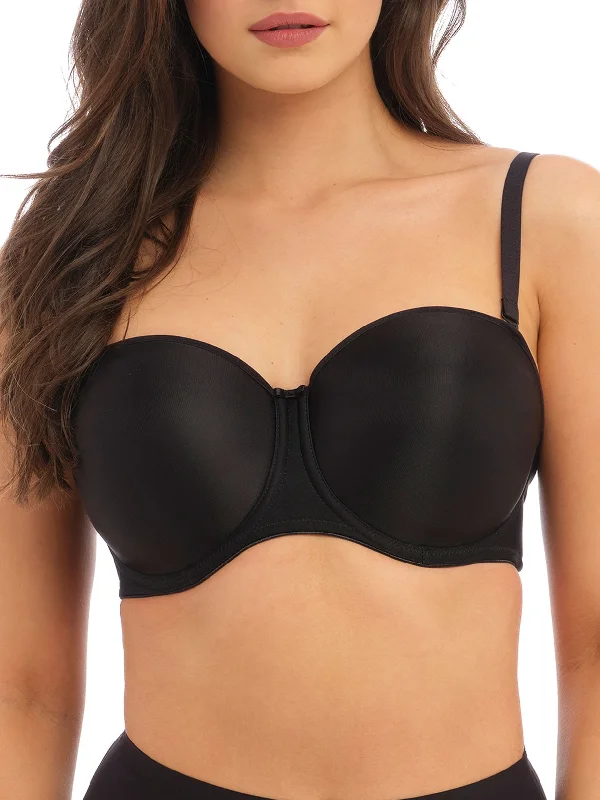 Smoothing Moulded Strapless Bra - Black