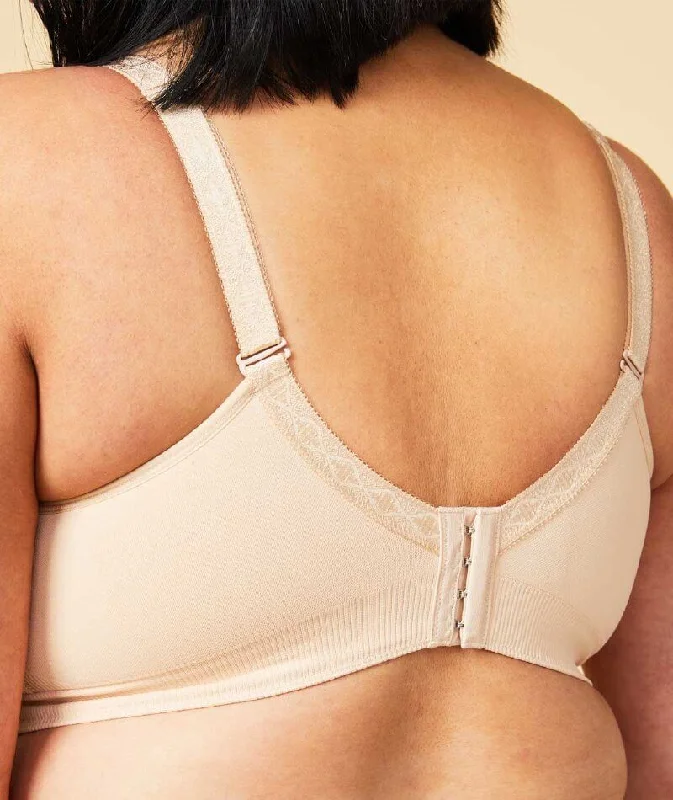 Sugar Candy Fuller Bust Seamless F-Hh Cup Wire-Free Lounge Bra -  Nude