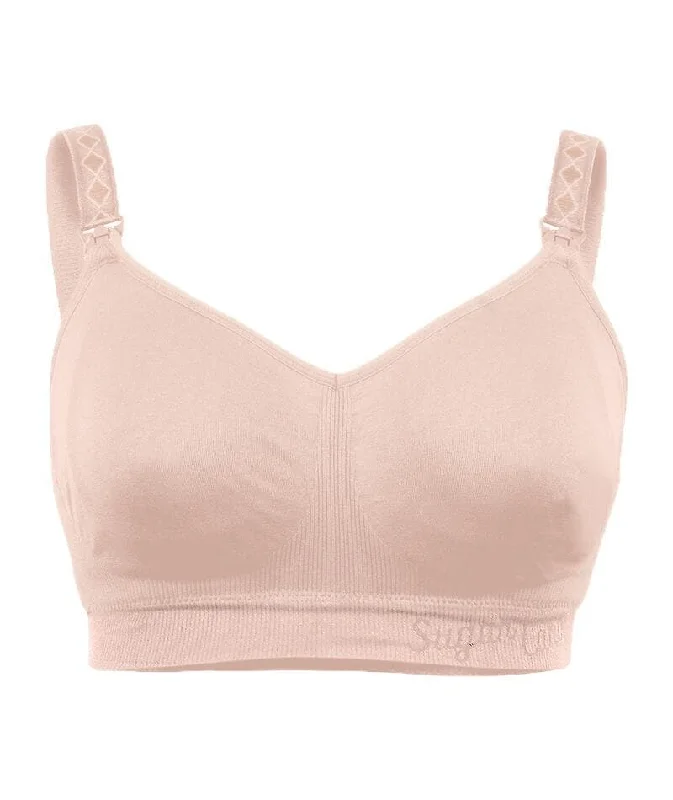 Cake Maternity Popping Candy Fuller Bust Seamless F-Hh Cup Wire-Free Nursing Bra - Nude