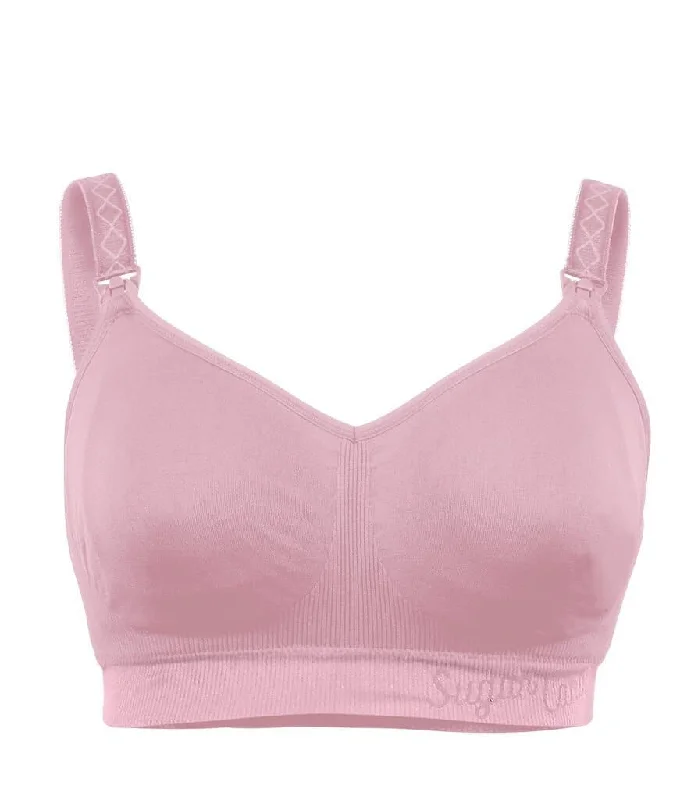 Cake Maternity Popping Candy Fuller Bust Seamless F-Hh Cup Wire-Free Nursing Bra - Pink