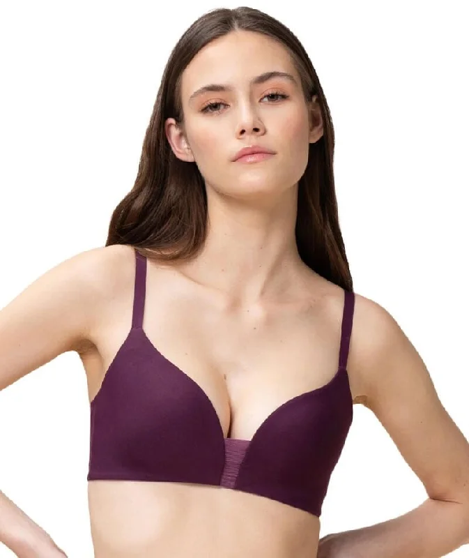 Triumph Flex Smart Padded Wire-free Bra - Aubergine