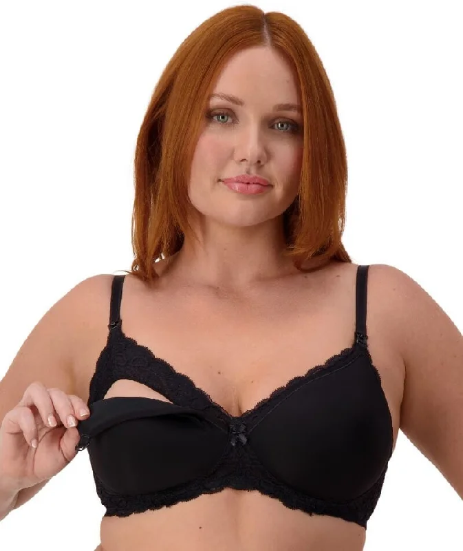 Triumph Gorgeous Mama Lace Maternity & Nursing Wire-free Bra - Black