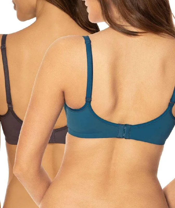 Triumph Mamabel Smooth Wire-free Maternity Bra 2 Pack - Smoke/Peacock